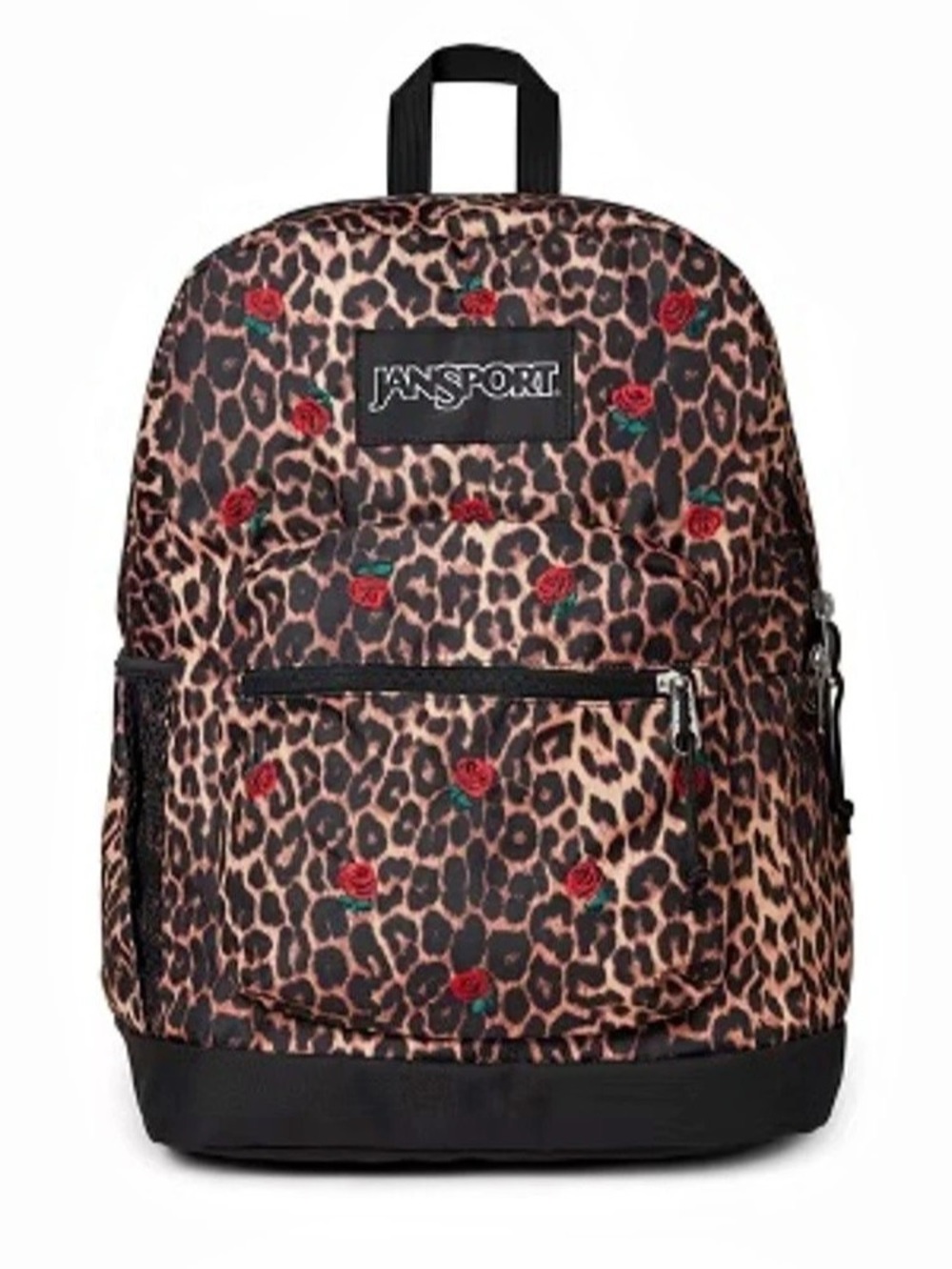 JanSport SuperBreak Plus Leopard Rose Backpack